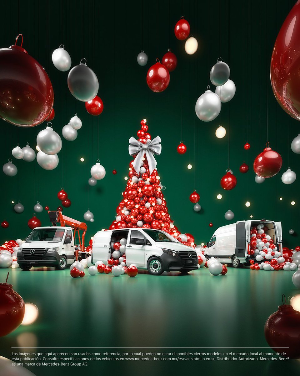 CatramiC's tweet photo. ¡Nuestras Vanes están llenas de regalos y de nuestros mejores deseos para ti y tus seres queridos!
¡Felices fiestas! 🚐🎄

#MercedesBenzVanes #MBVanesMx #Sprinter #Navidad https://t.co/4B3Ug5xeNM