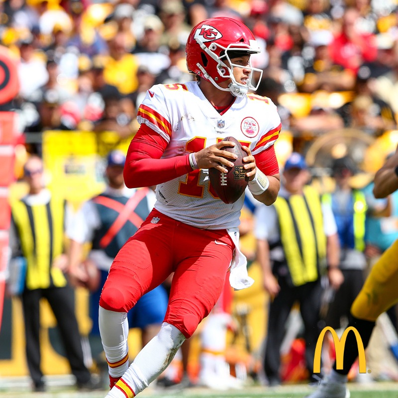 Chiefs's tweet photo. Christmas football kicks off at noon tomorrow!
