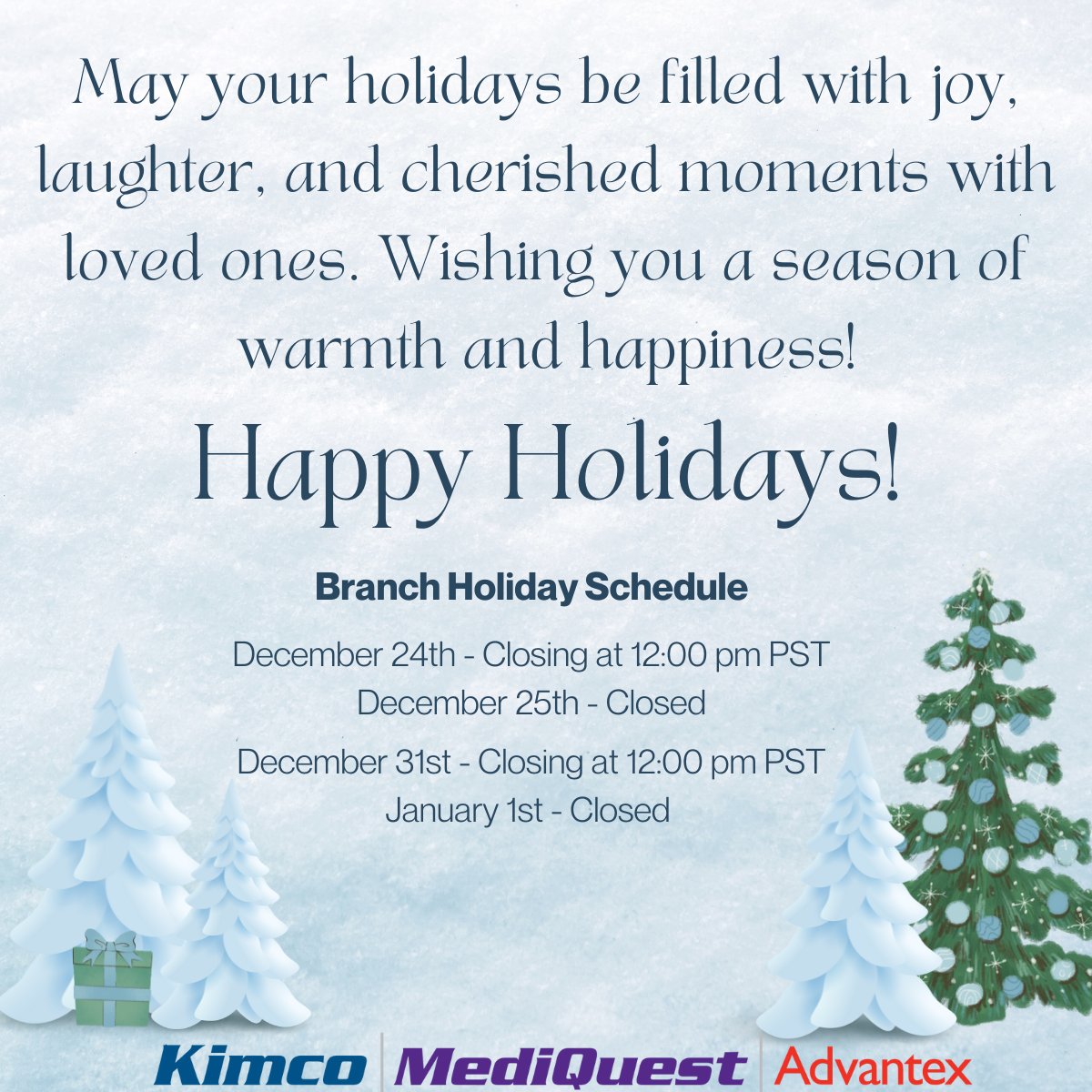 KimcoStaffing's tweet photo. As we approach this joyful season, we want to share our holiday office hours: https://t.co/CWtWXINJOC