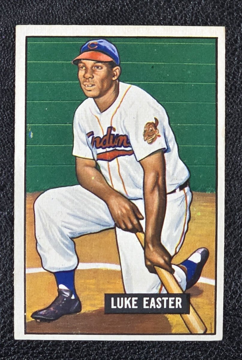 DennisCGarcia's tweet photo. It's nice to add #LukeEaster to my 1951 Bowman Baseball Card collection. Only 36 more to complete the set! @SABRbbcards https://t.co/DFI3WFgV94