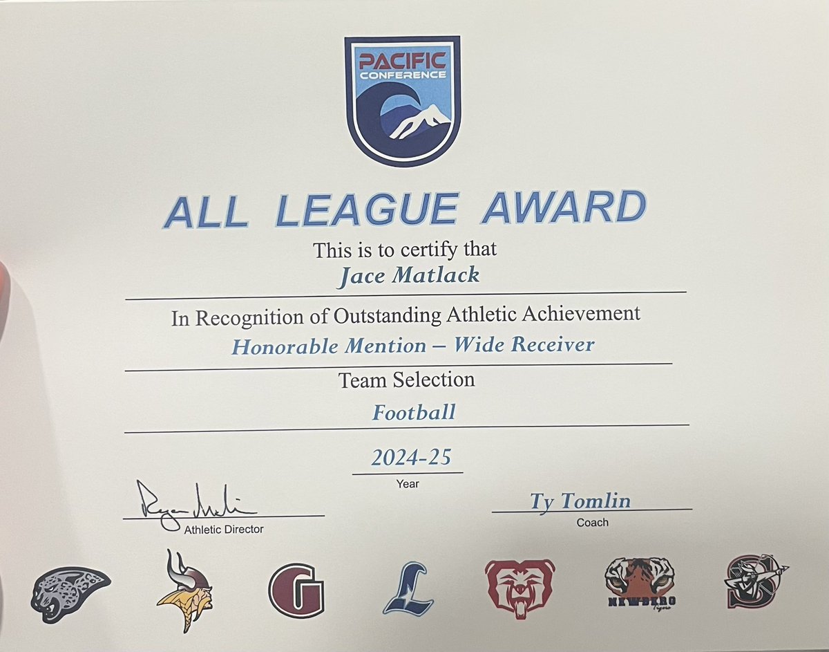 jacematlack's tweet photo. Soph season 27’
Ended off the season earning HM wr in pacific conference 
Unfortunately missing 2 games this season 
@CoachOden_ @MattOverlin 
Thank you @KaneSullivan7 for a great season https://t.co/X7qoexZ9PF