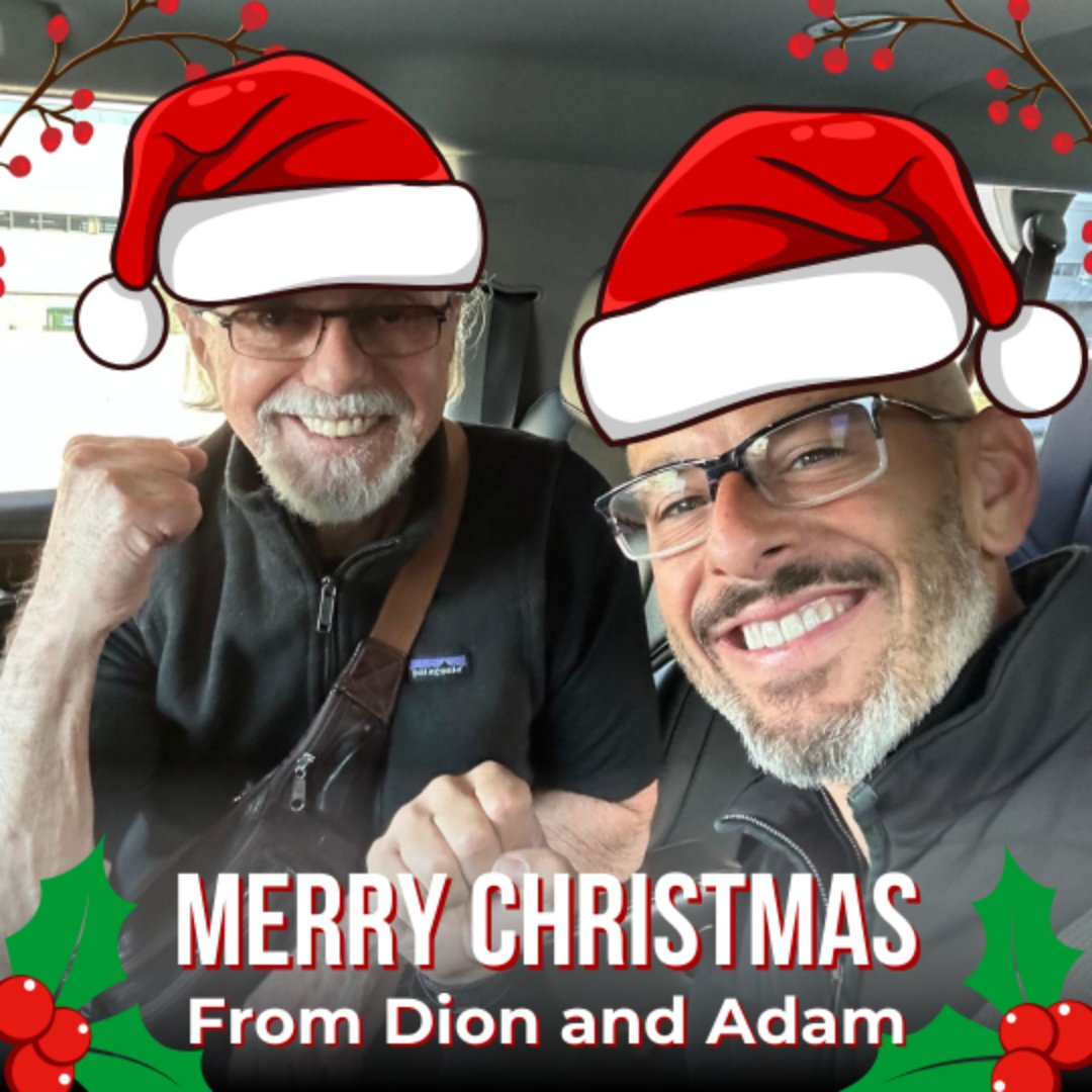 Merry Christmas from Dion "The Wanderer" and Adam Jablin "The Jersey Kid". We hope your holiday is a happy one!      
                                                                                                               
#diontherockphilosopher #rocknroll #MerryChristmas