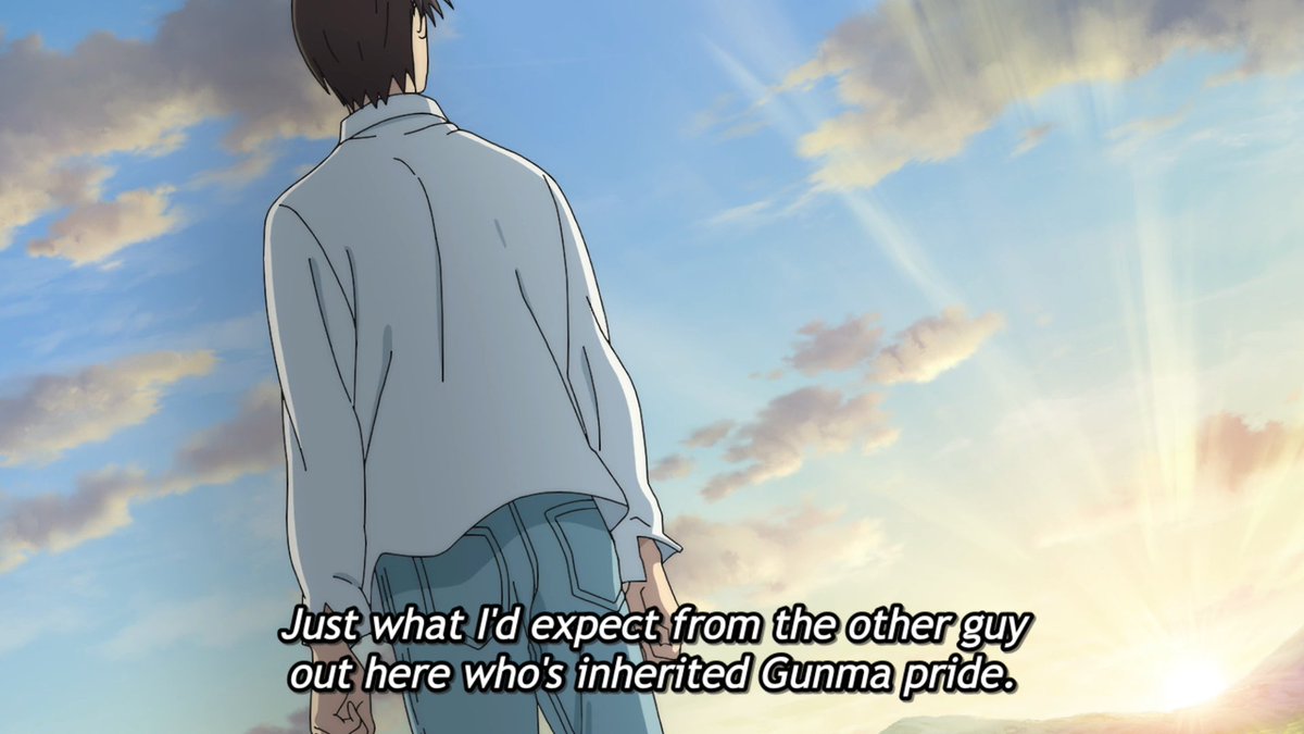 EatsZakuBurgers's tweet image. Sena, who's been behind the M4 and 86 in his Supra, recognizes Kanata's Gunma Pride with what he just witnessed.
Cut to the returning cast from #IntialD, including their mentors Takumi Fujiwara and Keisuke Takahashi.
#MFゴースト #MFGhost #mfg_anime #頭文字D