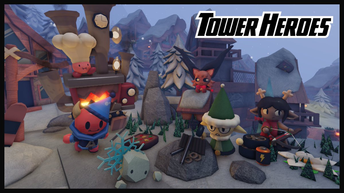 🎄THE WINTER UPDATE IS HERE! ❄️

- CRAFTING
- Craft over 140 reward in the new Winter Workshop!
- Crafting materials drop from specific enemies!

- Snowy Slopes [MAP]
- All previous Christmas maps and Wafer return!

#TowerHeroes #RobloxDev #Roblox