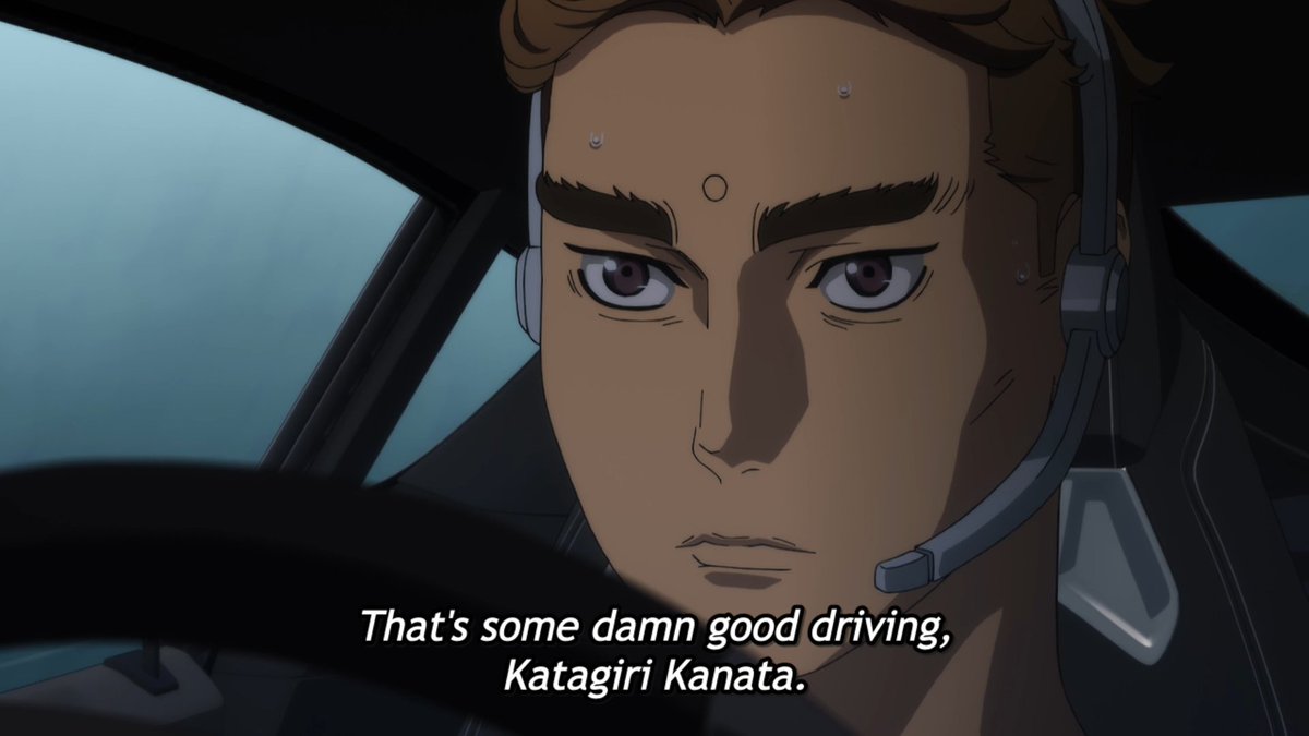 EatsZakuBurgers's tweet image. Sena, who's been behind the M4 and 86 in his Supra, recognizes Kanata's Gunma Pride with what he just witnessed.
Cut to the returning cast from #IntialD, including their mentors Takumi Fujiwara and Keisuke Takahashi.
#MFゴースト #MFGhost #mfg_anime #頭文字D