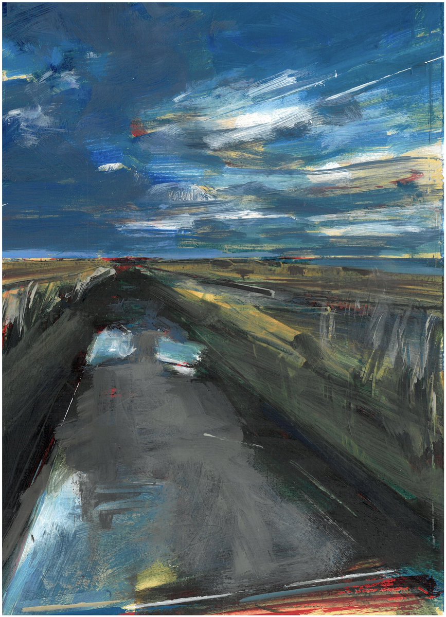 ‘After the Storm 2 (Northumberland)’, 30 x 20cm, oil on board 🎨