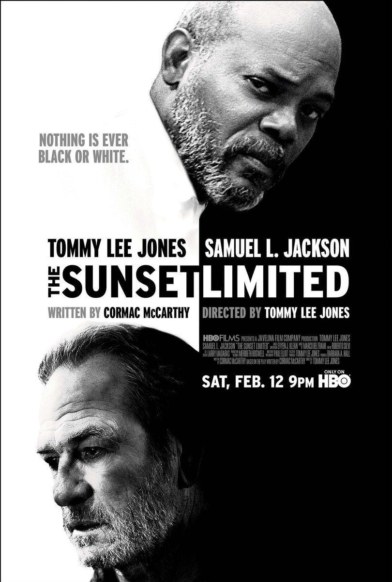 eserunsalan's tweet image. #TheSunsetLimited (2011)
#CormacMcCarthy'nin oyunundan uyarlama.
2 kişi, tek mekân, diyalog filmlerinden.
İntihara yeltenen ateist bir profesör ve cinayetten hapse girip kurtuluşunu hristiyanlıkta bulan bir "zenci".
Ben çok etkilendim. Türü sevenlere tavsiye ederim.
IMDb: 7.3/10