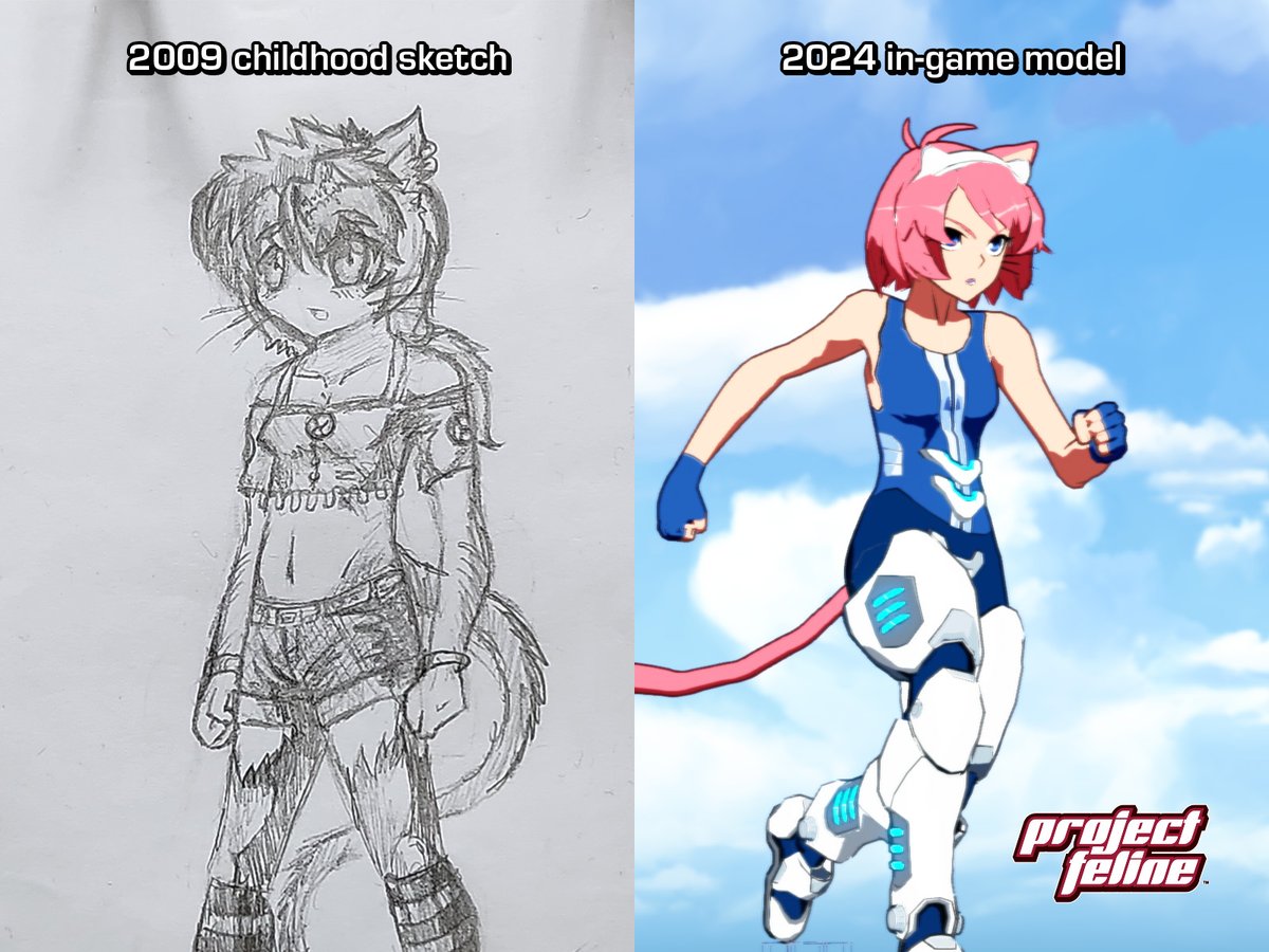 15 years ago today I drew a pink-haired one-eared cat-girl in my sketchbook named Gabi and promised that I'd tell her story to the world someday. There is still much to do, but we've come a long way since that sketch. Thanks for believing in us.