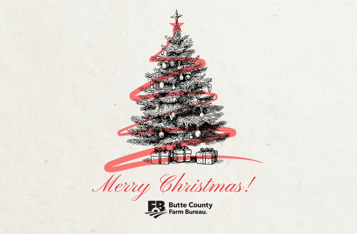 ButteCFB's tweet image. Merry Christmas from the Butte County Farm Bureau! 

#farmbureau #stillfarming #farmersfeedtheworld #farmbureauproud #cafarmers #caranchers #cafarmbureau #Christmas #christmastime #MerryChristmas2024