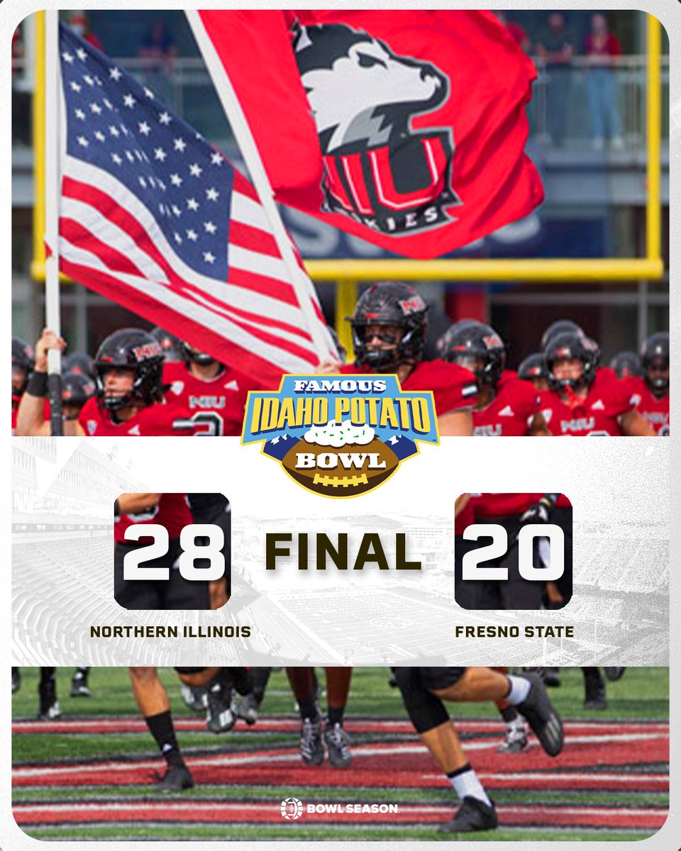THE CHAMPS🏆 Congrats to <a href="/NIU_Football/">NIU Football</a> for winning the <a href="/IDPotatoBowl/">FamousID Potato Bowl</a> 

#BowlSeason #CollegeFootball #cfb #college #football
