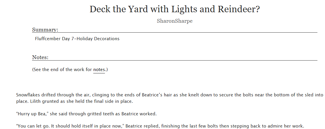 SharonSharpeaut's tweet photo. Two More fluffy fics for Avatrice!!
#WarriorNun #Avatrice #SaveWarriorNun #Fluffcember
https://t.co/SfmWOiHfLD
https://t.co/v3ZvrMOHz6 https://t.co/EQxQilLMKu