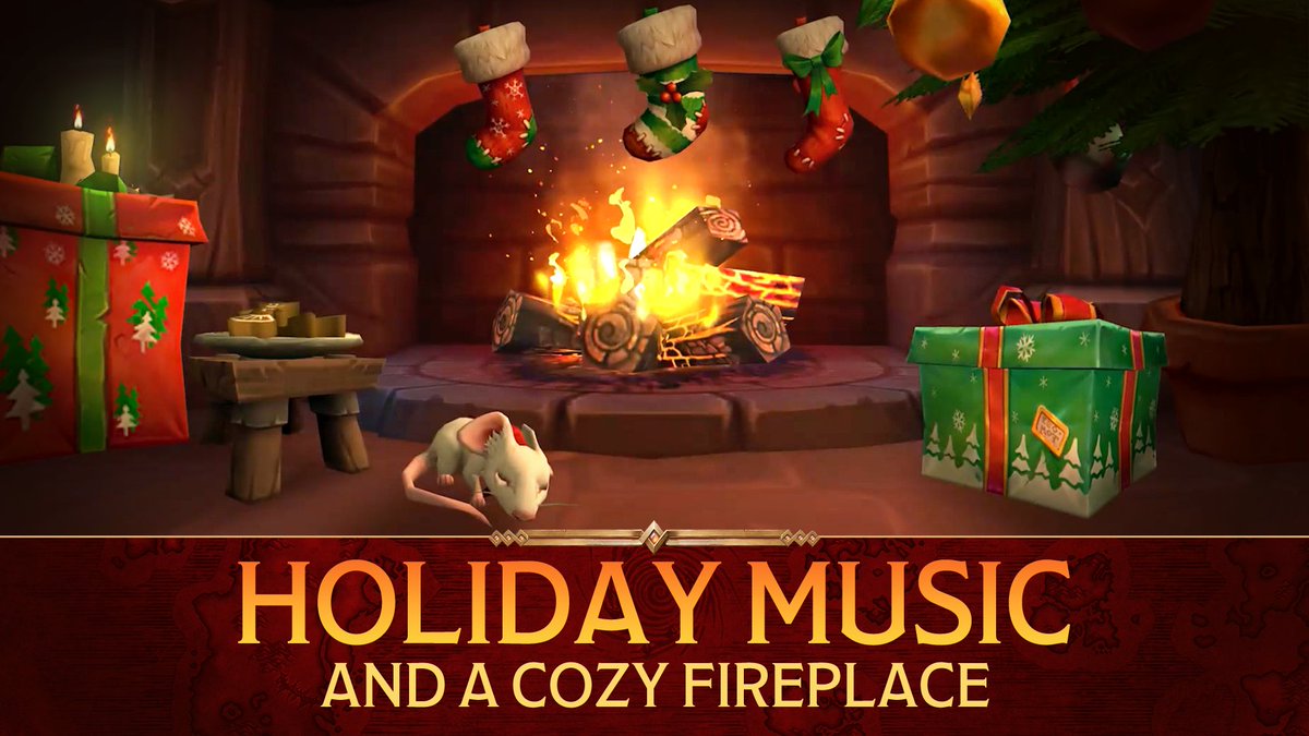 Throw another log on the fire 🔥 

Relax by the Winter Veil hearth and keep an eye out for some festive surprises!

Watch now: blizz.ly/3Bs7QOy