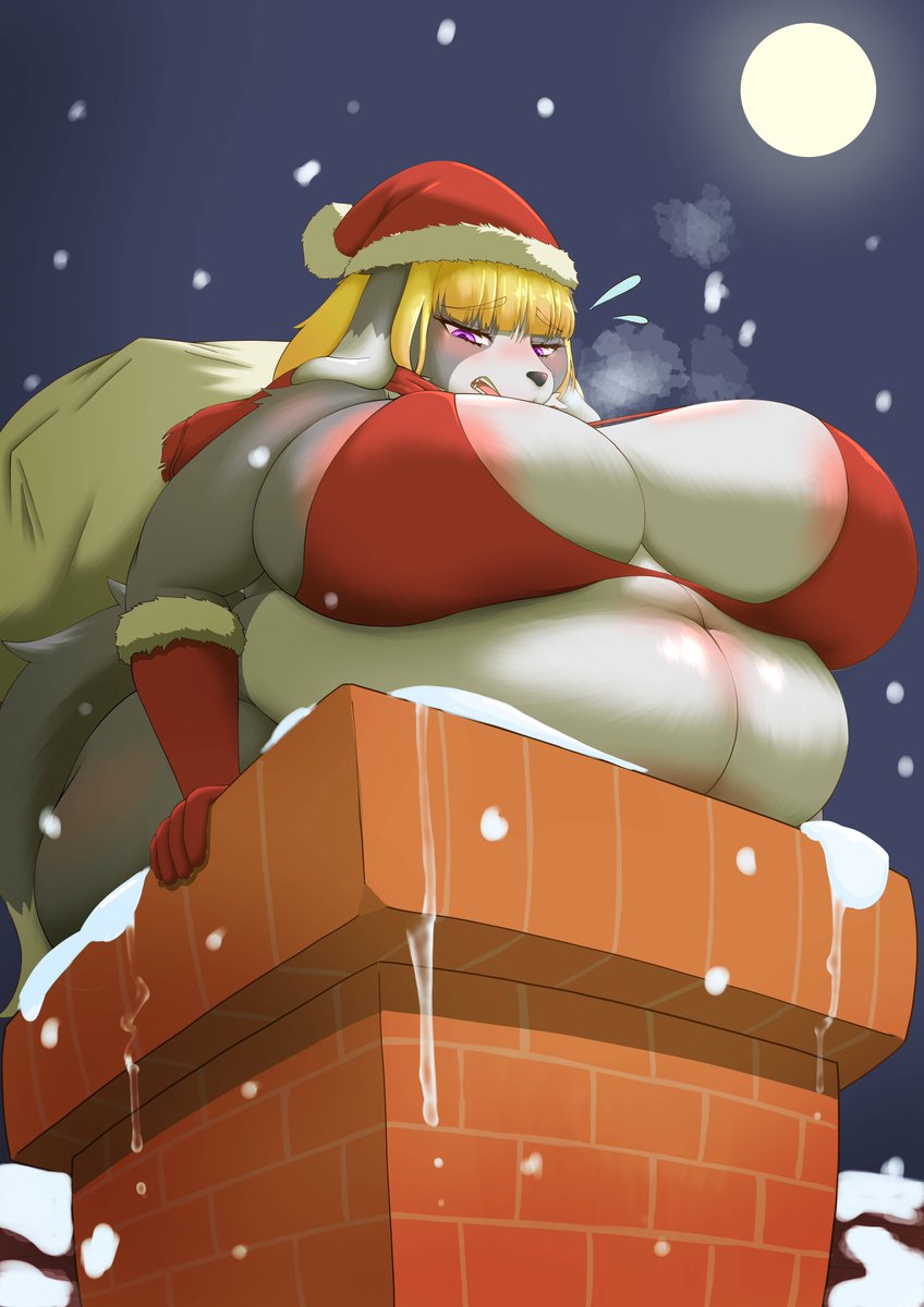 クリスマスイブなのでクリスマス絵!

煙突に挟まって抜けなくなったサンタコリー

「は、挟まった!?
さっきまでは入れてたのに、、、
差し入れのお菓子食べすぎたかも、、、」

#クリスマス
#メスケモ
#furry 