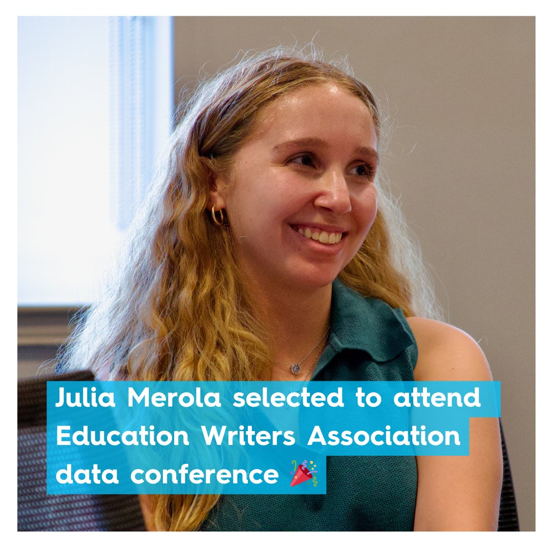 Congratulations to Spotlight Delaware's Julia Merola for being selected for the <a href="/EdWriters/">Education Writers Association</a>'s Diving into Data Workshop! She’ll be heading to Phoenix, AZ, for valuable hands-on training with veteran journalists. Keep making us proud, Julia! 👏