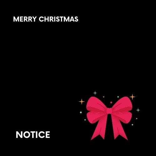 noticemeio's tweet photo. MERRY CHRISTMAS from NOTICE
🎄🎀

Wishing you a holiday filled with joy, love, and laughter. Thank you for being such an important part of year 2024.

Best wishes for a wonderful Christmas,
NOTICE

🎄🎀
#merrychristmas #happyholidays #familytime #noticemeio #notice https://t.co/v1ZxWgOkB9