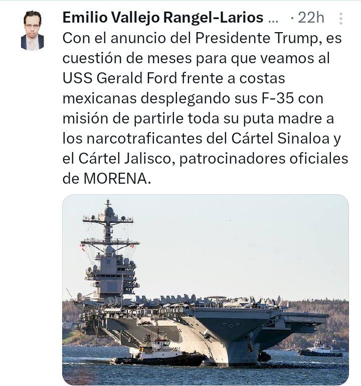 GustavoRocMtz's tweet image. #ULTIMAHORA
Todos tranquilos, acuérdense que lo que este tarugo escribe, en la realidad sucede exactamente lo contrario. Cómo cuando decía que la botarga asistiría al pasado G-20
#TodosConClaudia