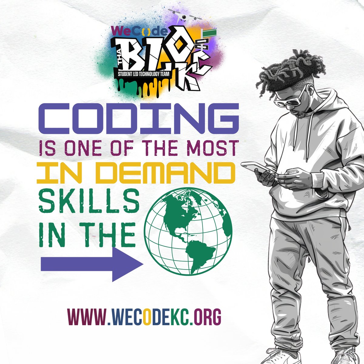 wecodekc's tweet image. 🌍 Coding = In-demand skill of the future. 💻✨
At WeCode KC, we’re preparing teens to meet that demand with cutting-edge programs.
➡ Learn more: wecodekc.org
#WeCodeKC #STEMEducation #CodingIsCool