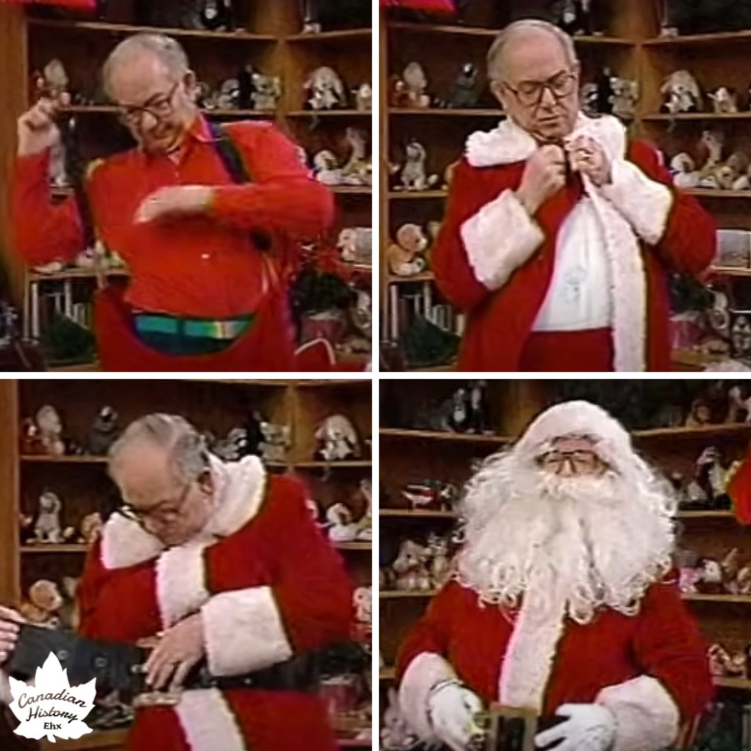 CraigBaird's tweet image. I'll see your "Clark Kent turning into Superman" and raise you "Mr. Dressup turning into Santa Claus".