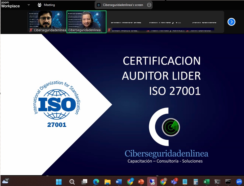 ciberseguridadx's tweet photo. Estamos iniciando nuestro curso en vivo de auditor líder ISO 27001:2022, si quieres participar aún estás a tiempo 🛡️😁

📲 https://t.co/JiQ8FyN6lb

Las clases quedan grabadas asi que puedes seguirlas en cualquier momento y no interrumpir las fiestas de fin de año. https://t.co/4VjR5h7e6Y