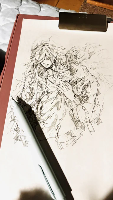 #オリキャライラスト ラクガキしか描いてますん 