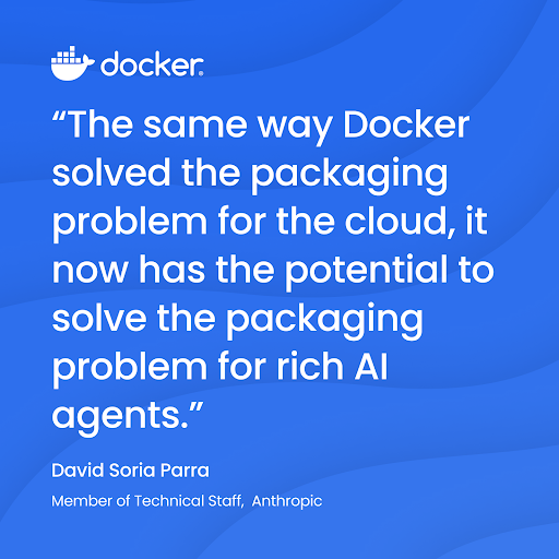 The Model Context Protocol (MCP) is a game-changing 👏 open standard for integrating AI apps with tools and data. But, packaging and running MCP servers is tough. That’s where Docker comes in.

Check out our blog to see how we simplify MCP for developers: bit.ly/3DEHfP2
