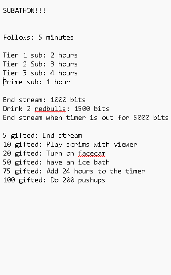 SUBATHON OVER CHRISTMAS!!!