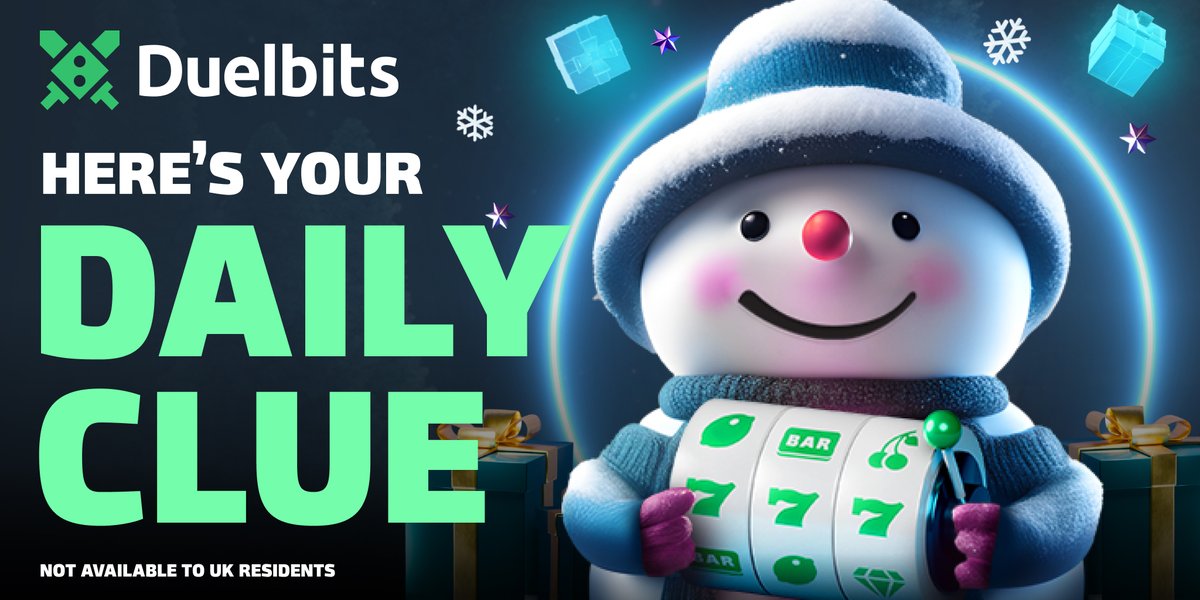 Day 21 - Daily Clue 🔍
Find the feline outlaw in the woods! 🏹 😼

☃️ Hunt this snowman on duelbits.com
🎁 Enter for a chance to win a $500 reward!
