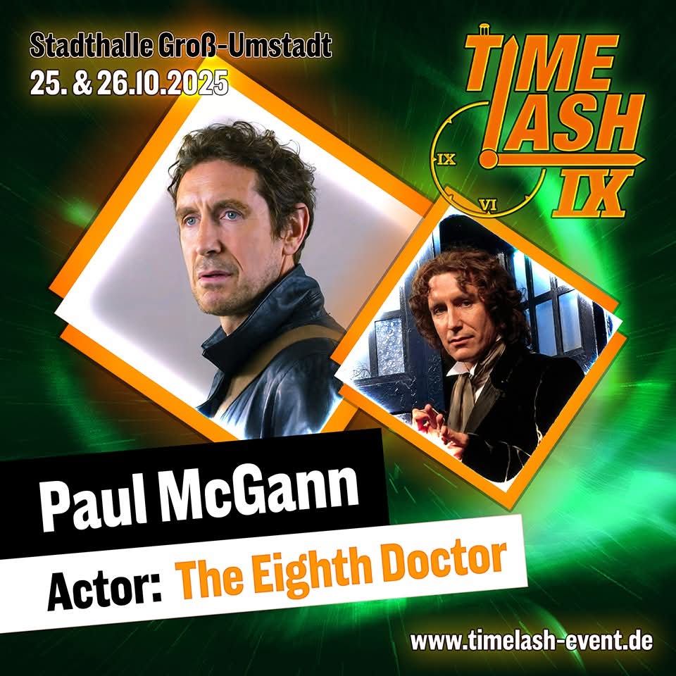 LadyALover95's tweet image. #Timelash 2025 is already slaying soooo hard omfg. Paul McGann was at the first Timelash in 2015 and he's back 10 years later, what a treat!