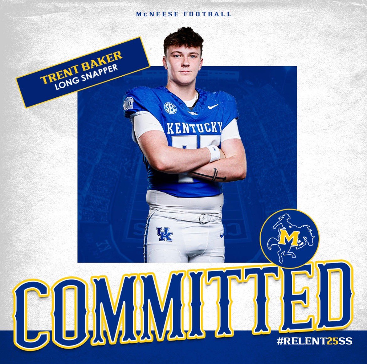 Trent Baker (@trentbaker02) on Twitter photo I am excited to announce that I have committed to McNeese State! #GoPokes <a href="/CoachTReese/">Thomas Reese</a> <a href="/CoachViator/">Matt Viator</a> <a href="/HKA_Tanalski/">Adam</a> <a href="/KohlsSnapping/">Kohl's Snapping Camps</a> I am excited to announce that I have committed to McNeese State! #GoPokes <a href="/CoachTReese/">Thomas Reese</a> <a href="/CoachViator/">Matt Viator</a> <a href="/HKA_Tanalski/">Adam</a> <a href="/KohlsSnapping/">Kohl's Snapping Camps</a>