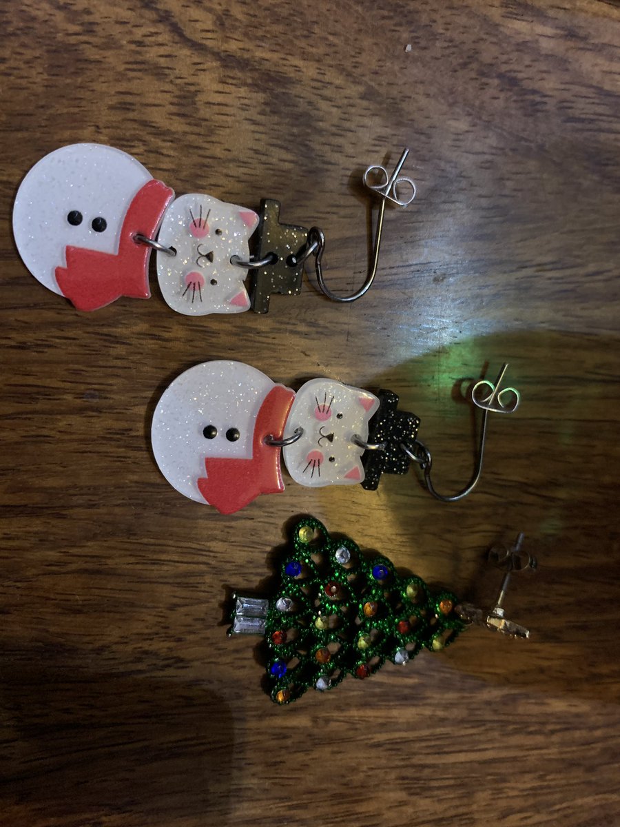 Anybody know where I can buy sterling silver earring hooks - the bits that go through your ears? I love my  Christmas earrings, but my ears are a right mess if I don’t have silver or gold through them😟