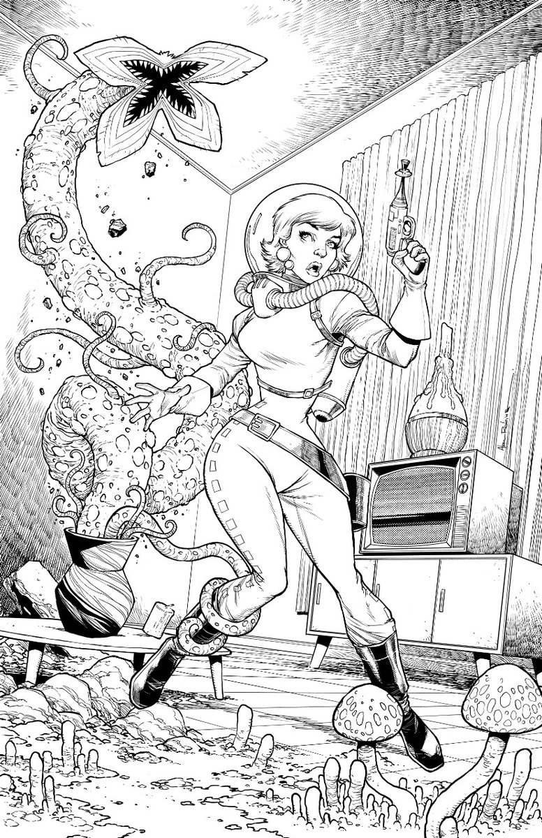 As i saw this posted online i think it is safe to share it. My alternate cover for HOWL #3, in stores in march from @ahoy_comics !

Pencils, inks and colors by yours truly.

#makingcomics #ahoycomics #howl