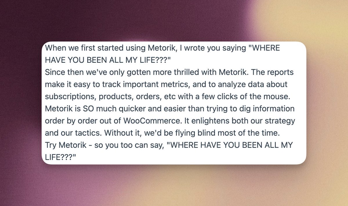 Metorik (@metorikhq) on Twitter photo We love waking up to feedback like this 💖 🥰
PS. We're right here! 🫶 We love waking up to feedback like this 💖 🥰
PS. We're right here! 🫶