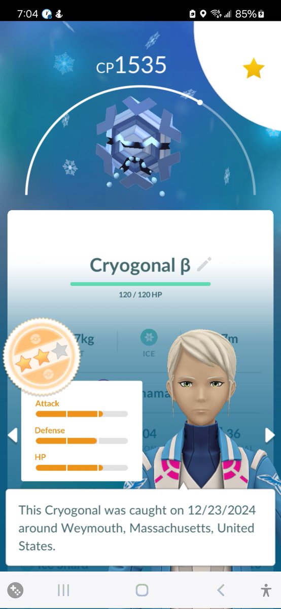 BlackUniGryphon's tweet photo. NOT EVEN WORTH THE EFFORT!
❄️👎🏽🤬 #Dynamax #Cryogonal #MaxMonday #PokemonGo #FAIL https://t.co/nk9dmHKtIn