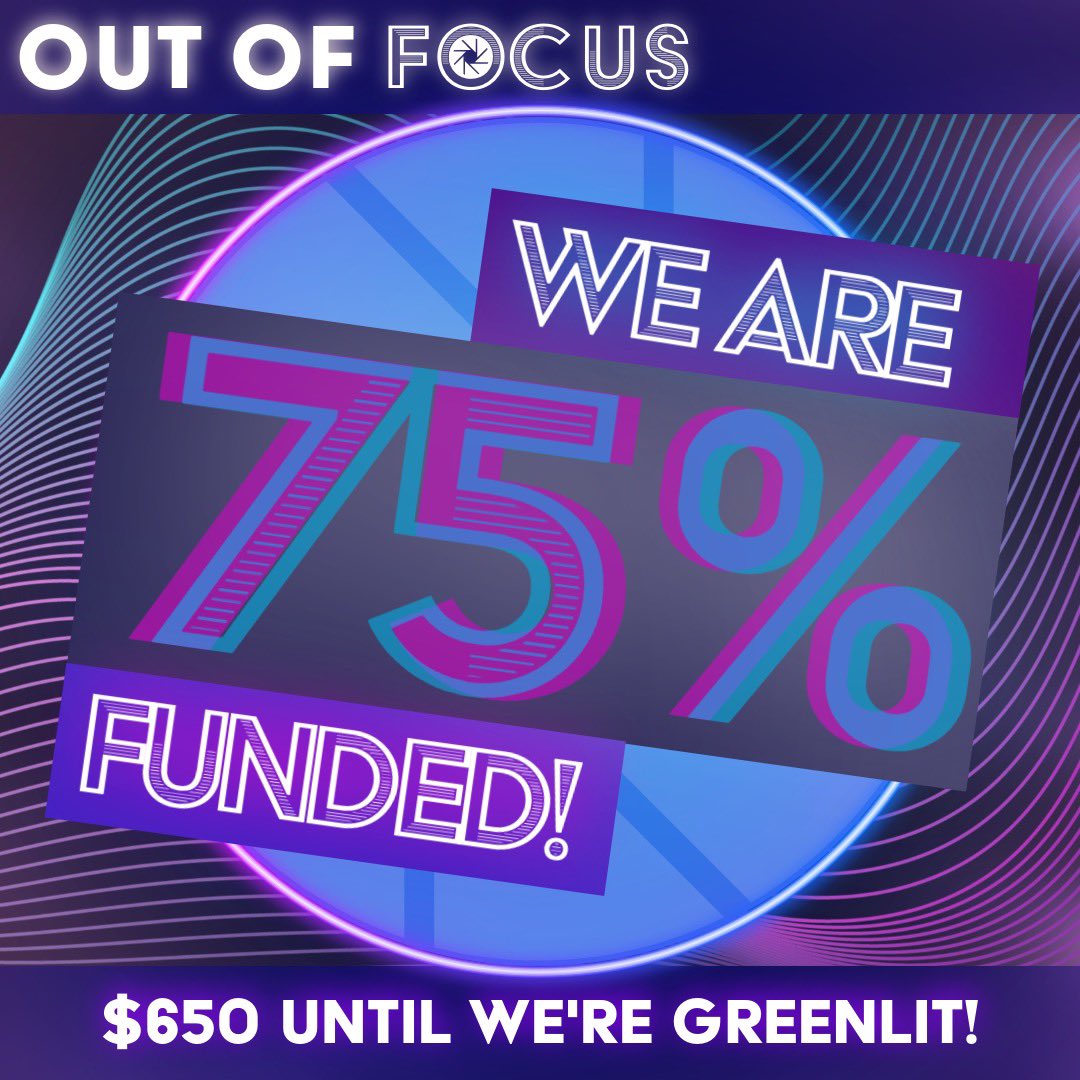 Almost to the Green Light! We are now 75% funded! You can make a pledge here if you would like to support the project: seedandspark.com/fund/out-of-fo…