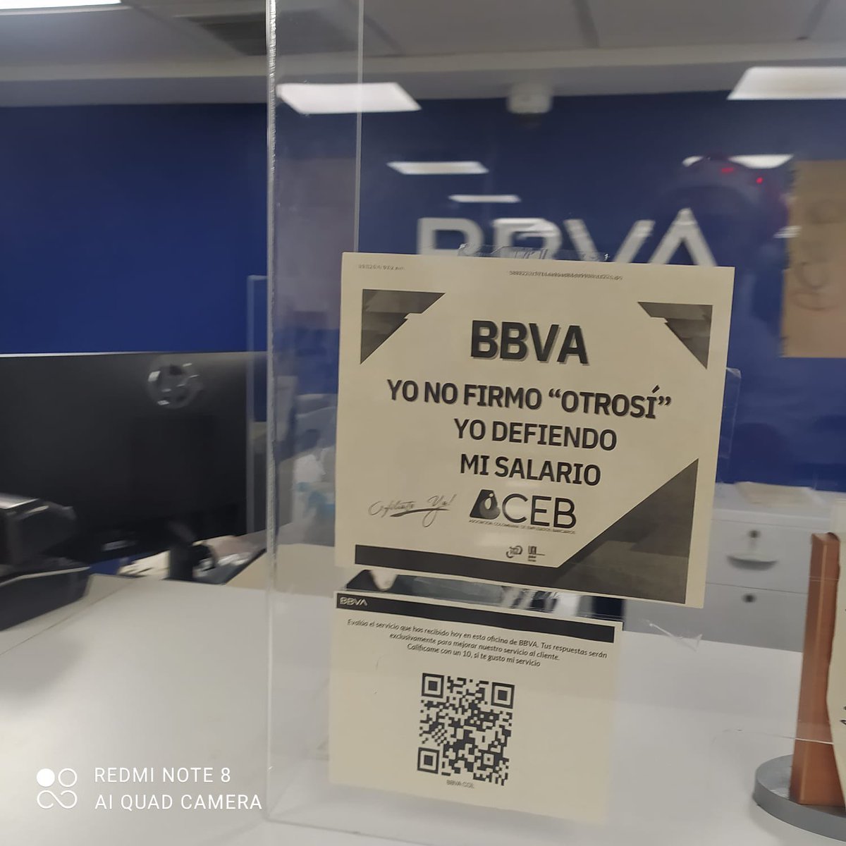 acebnacional's tweet photo. #BBVAObligaModificaciones @bbva es ilegal despedir trabajadores por no aceptar disminuir sus salarios. @MintrabajoCol @cutcolombia @uniamericas @acebnacional @guimaffeo https://t.co/ZdVs6MQR9w