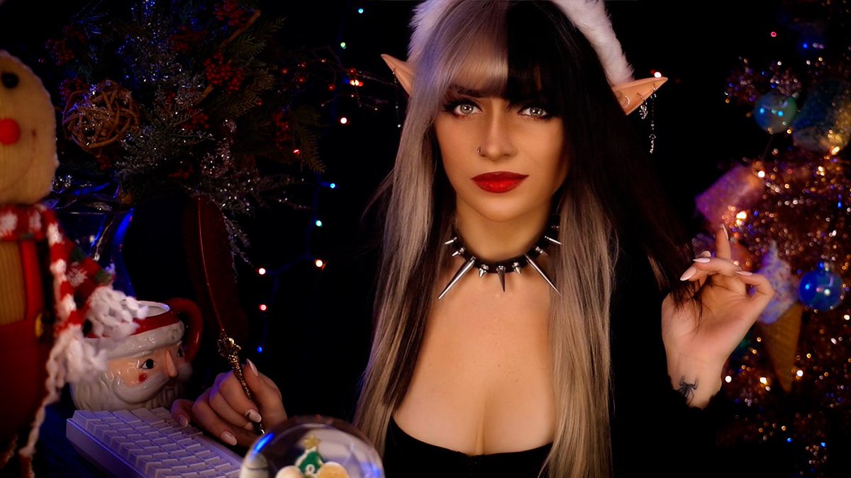 ASMRshanny's tweet image. Goth Elf Puts You On The Naughty List 🎄| ASMR
youtu.be/eA2skCRX08U

I did this as part of a collab for @WhisperwindASMR !! Please make sure to checkout her video with all the other amazing artists for the full collab!!  So well done and so tingly!! 🥹💜