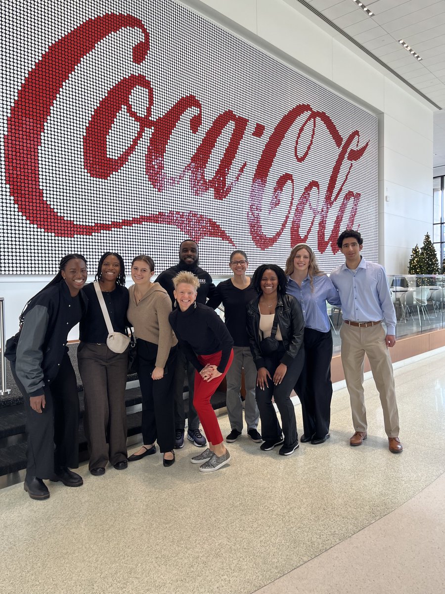 Six Duke student-athletes and three staff members visited Atlanta, Georgia, for the 2024 Duke Career Trek, gaining an inside look at the daily operations of top companies like the Atlanta Hawks, Coca-Cola, Deloitte, and Google, along with attending a Duke Alumni dinner!