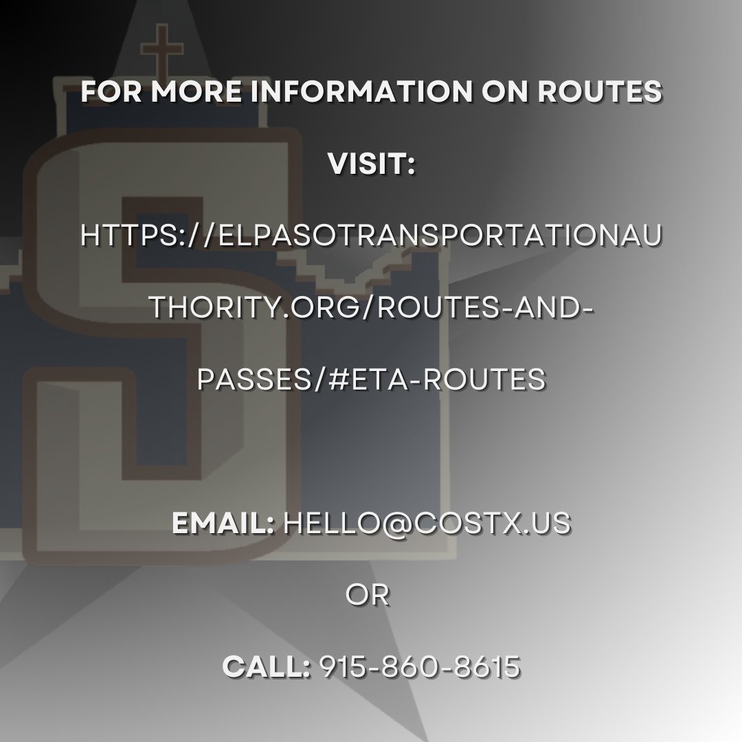 Transit Changes you should know PART 3: Route 84 will be eliminated from El Paso County’s Operation starting December 31st, 2024. However, the City would like to inform the public of the expanded routes El Paso County will operate for 2025.