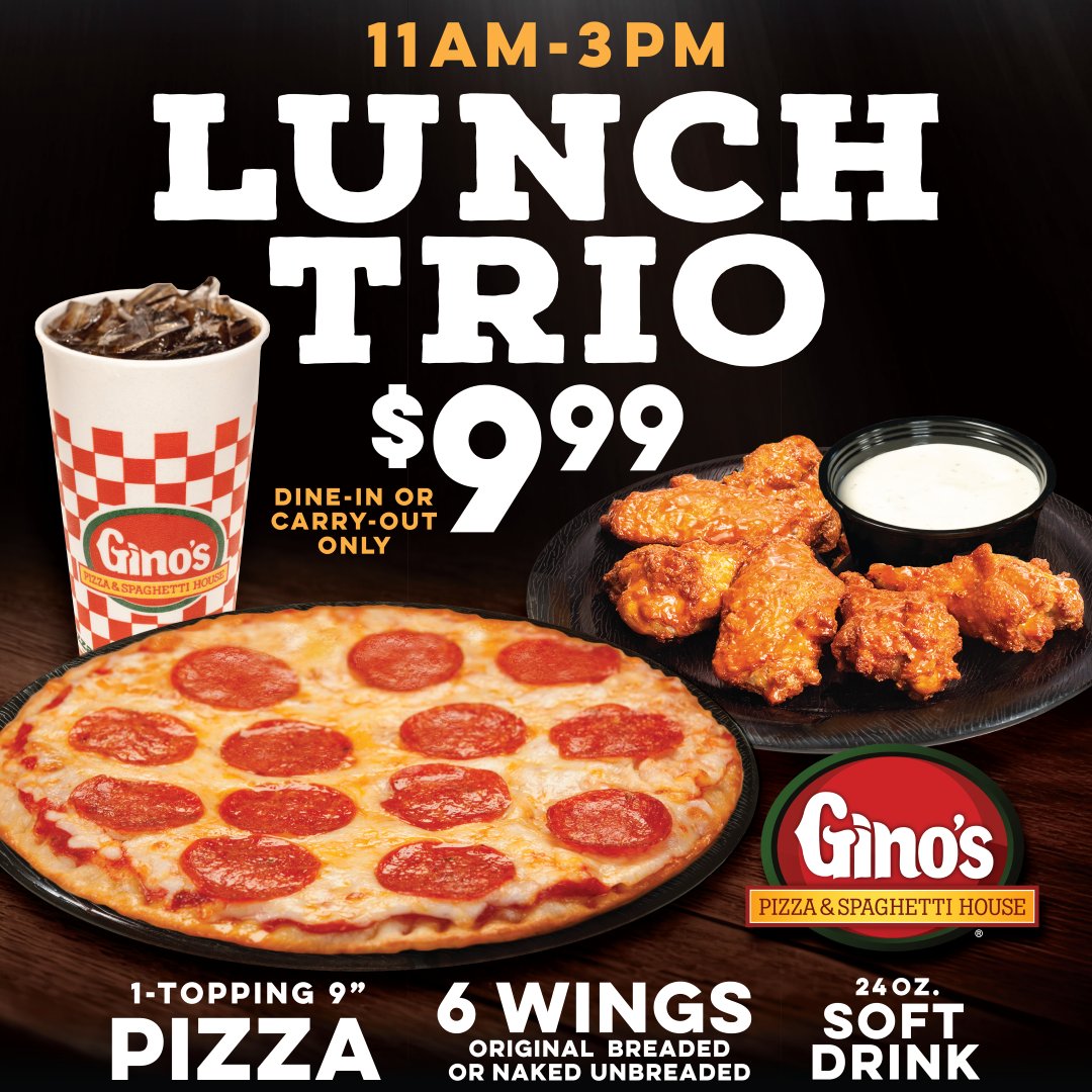 GinosPizzaWV's tweet image. 🎄Stop by a participating Gino's to fill their stockings with flavor! +Enjoy lunch!
🍕🍝❤💚

👉See all of our great specials and order: orderginos.net
At participating locations for a limited time.

🍕#GinosPizza #DealsforDays #buylocalsupportlocal #giftcards