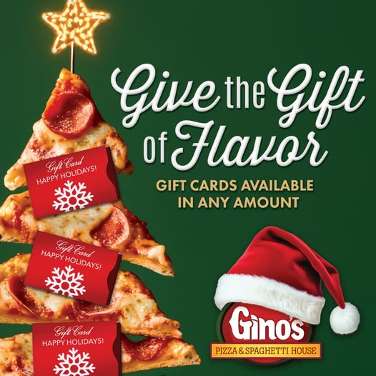 GinosPizzaWV's tweet image. 🎄Stop by a participating Gino's to fill their stockings with flavor! +Enjoy lunch!
🍕🍝❤💚

👉See all of our great specials and order: orderginos.net
At participating locations for a limited time.

🍕#GinosPizza #DealsforDays #buylocalsupportlocal #giftcards