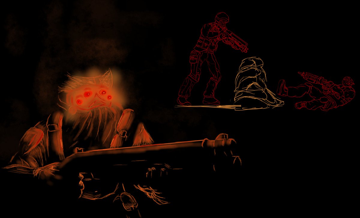 little killzone sketch, im slowly getting the hang of this lighting style