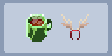 Dromuarga__'s tweet photo. Day 22- 23 of #pixelartvent - hot cocoa and antler
#pixelart https://t.co/QTLdVSMdit