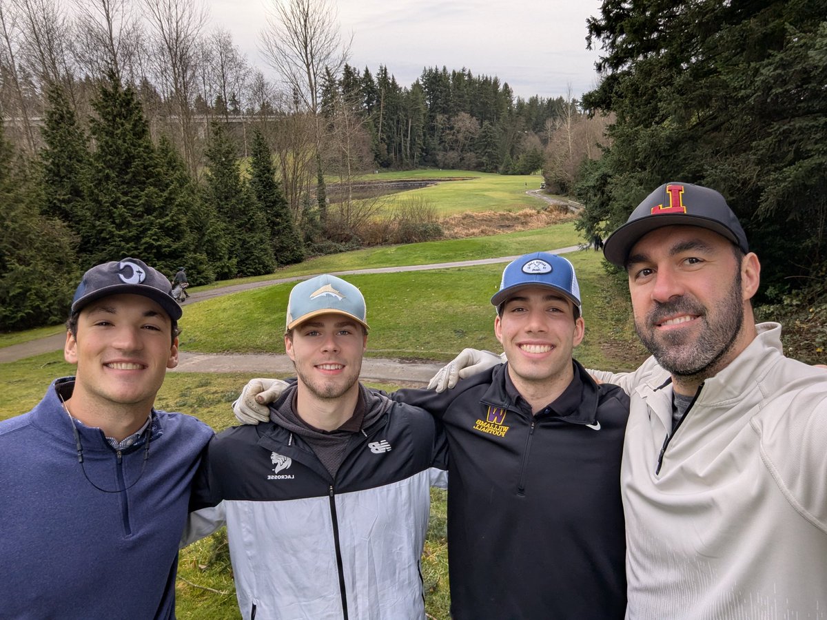 Great day on the course with three of the best to ever put on a <a href="/LakesideLionsFB/">Lakeside Football</a> uniform! 

#GOLIONS