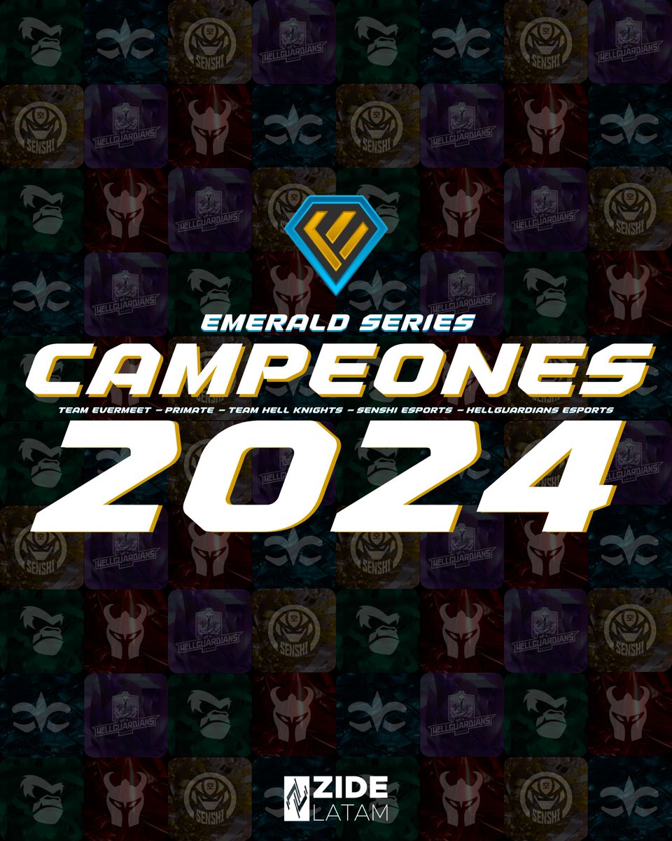ZideLatam's tweet image. El T2/T3 de #LeagueOfLegends en LAS tuvo a sus campeones by @ZideLatam 🏆 y queremos agradecer a cada uno de los 100 equipos que pasaron por este primer año de #EmeraldSeries, un formato que vino para quedarse y revolucionar el Nivel 3 de la región 🔥

Esperamos seguir contando…