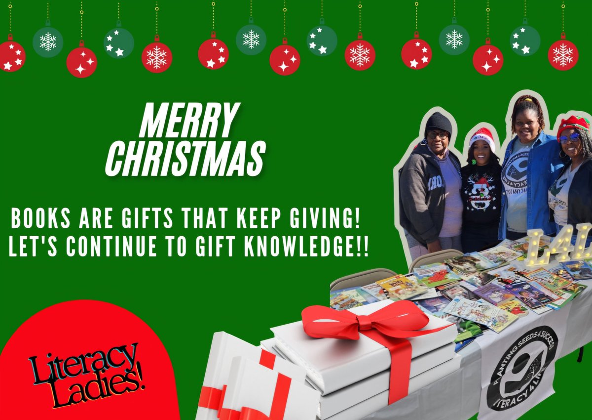 Literacy4LifeTx's tweet photo. As the holiday season unfolds, we want to express our heartfelt gratitude to  everyone who has supported us throughout the year. Your commitment to literacy and lifelong learning inspires us every day. 📚✨
Here's to another year of learning &amp; reading together!
Merry Christmas! https://t.co/sFccY0NDyM