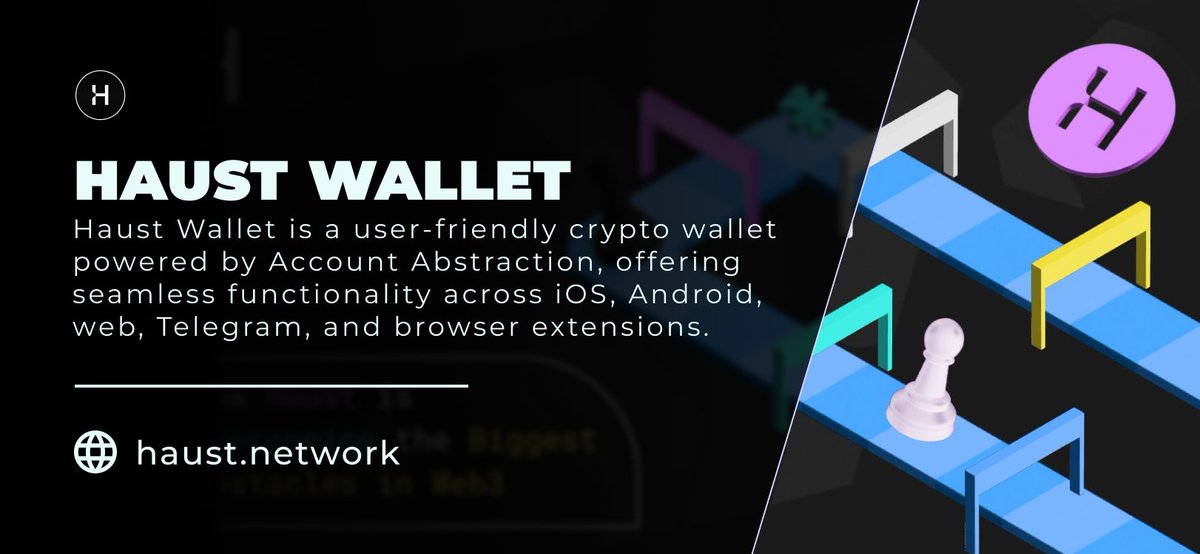 _MiReTu_'s tweet photo. ๐ฅSo, what is Haust Wallet and why is it different?
Haust Wallet is a user-friendly crypto wallet powered by @HaustNetwork's Account Abstraction, offering seamless functionality across iOS, Android, web, Telegram, and browser extensions!
> Learn more๐งต๐
#Web3 #HaustWallet
