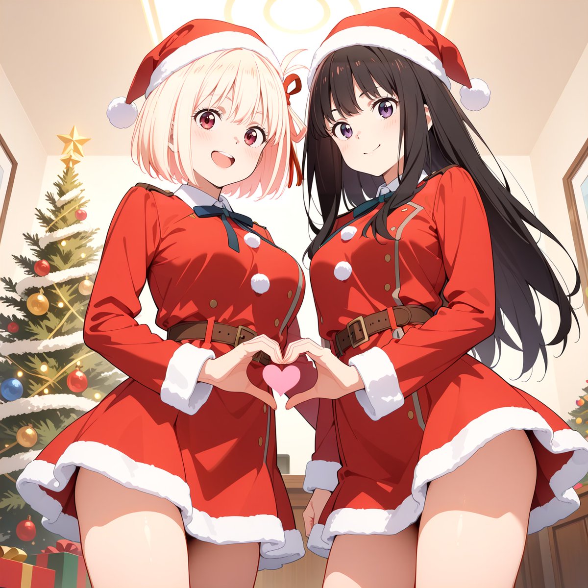 ArmandoValores's tweet photo. Chisato and Takina from Lycoris Recoil wish you a very Merry Christmas!
#リコリコ #lycoris_recoil https://t.co/LkHqKdbFse