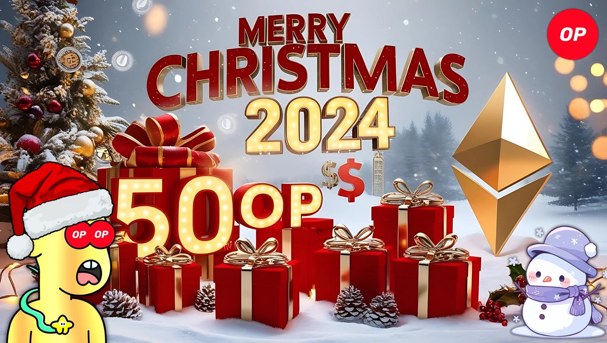 Merry Christmas 2024 🎄🧑‍🎄🎁
วันนี้มีกิจกรรมมาแจกรางวัล 50 $OP 🔴✨
ผู้โชคดี 5 คน คนละ 10 $OP 

📌 กติกาง่ายๆ 
1⃣ Follow <a href="/PriewPeter/">peterpriew 🔴✨🥷</a> &amp; <a href="/Optimism/">Optimism</a> 
2⃣ Like &amp; Repost &amp; Tag เพื่อน 
3⃣ อยากรู้จักทุกคนเพิ่มขึ้น คอมเมนต์หน่อยว่า   
👉 ตอนนี้ทำอาชีพอะไรบ้าง ?   
👉