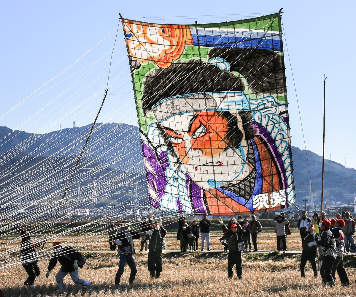 愛知県幸田町　こうた凧揚げ　手ぬぐい　未使用　未開封　１枚