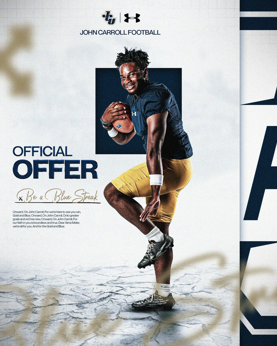 Brady Bendau (@bendau_brady66) on Twitter photo Grateful to receive an offer from John Carroll University!
<a href="/Jeff_Behrman/">Jeff Behrman</a> <a href="/FBCoachTJ/">Travis James 🇺🇸</a>
<a href="/CoachGibbons40/">Mike Gibbons</a> <a href="/CoachFritz1/">Kenny Fritz</a> Grateful to receive an offer from John Carroll University!
<a href="/Jeff_Behrman/">Jeff Behrman</a> <a href="/FBCoachTJ/">Travis James 🇺🇸</a>
<a href="/CoachGibbons40/">Mike Gibbons</a> <a href="/CoachFritz1/">Kenny Fritz</a>